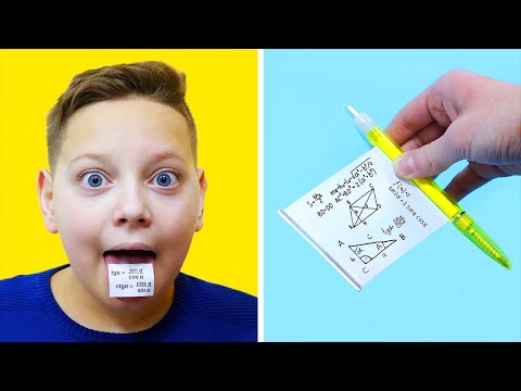 Видео: 10 СПОСОБОВ СПИСАТЬ НА УРОКЕ!!!