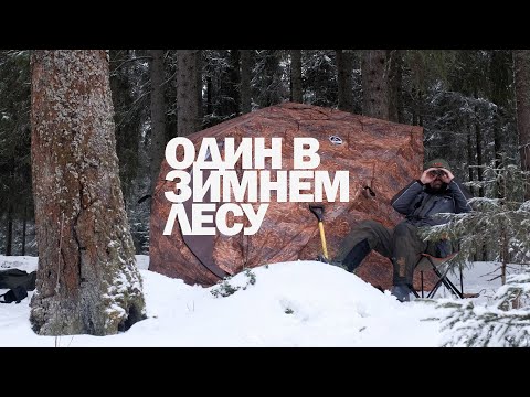 Видео: Одиночный зимний поход. Один в зимнем лесу в палатке куб Алтай.