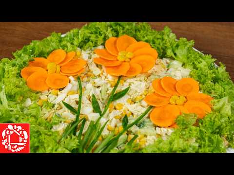Видео: Ошеломительный Салат на Праздничный Стол. Красивый и Несложный Салат с пекинской капустой