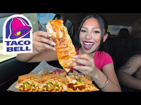 Видео: TACOBELL MUKBANG!❤️🌯 ПОЛНОЕ ВИДЕО С ПОЕДАНИЕМ! 😊 Пробуем их начос и не только 😆