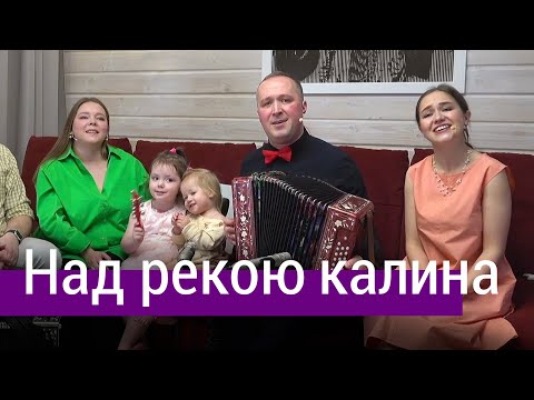 Видео: Песня до самой глубины души! Над рекою калина... под гармонь – ансамбль Пташица, Иван Разумов