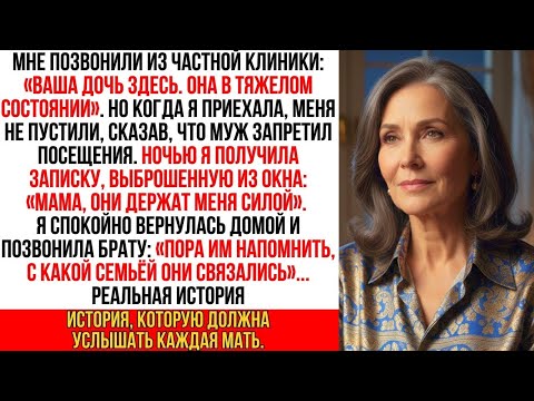 Видео: Муж моей дочери запер ее в элитной клинике, запретив мне вход, и я сделала один-единственный звонок…