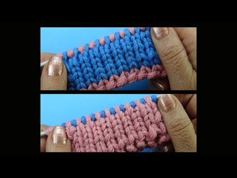 Видео: ДВУХСТОРОННЕЕ вязание спицами   урок вязания 46