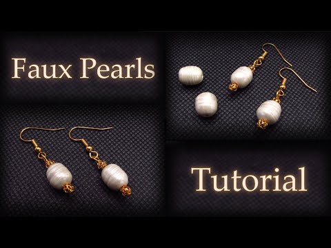 Видео: Простой урок по созданию жемчужин из полимерной глины