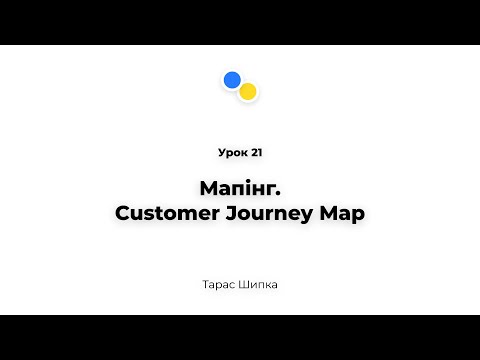 Видео: Урок 21 - Мапінг. Customer Journey Map