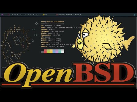 Видео: Установка OpenBSD + BSPWM‮