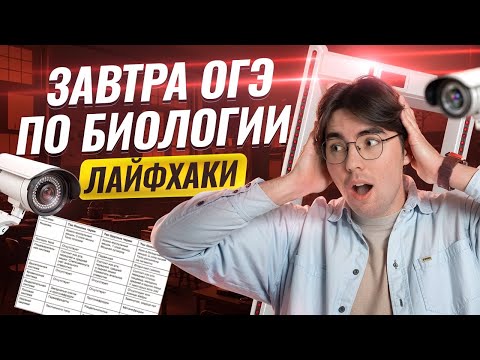 Видео: ОГЭ по биологии ЗАВТРА: лайфхаки, советы и наставления | Умскул
