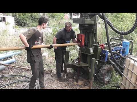 Видео: Испытание буровой.