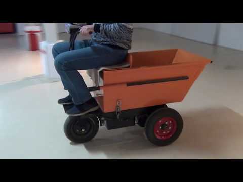 Видео: Электрическая тачка, Мини самосвал, мини думпер, электрический думпер