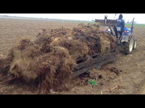 Видео: Самый простой навозоразбрасыватель и погрузчик.