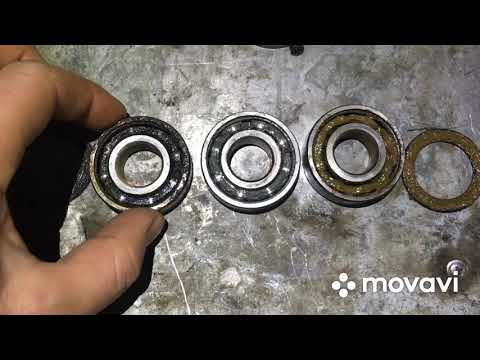 Видео: Что происходит с подшипниками катков снегохода, пример замены подшипников на снегоходе Ямаха