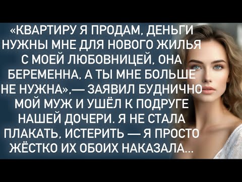 Видео: ​«Квартиру я продам,деньги нужны мне для нового жилья с моей любовницей,она беременна»