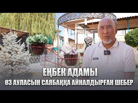 Видео: Еңбек адамы | Өз ауласын саябаққа айналдырған шебер