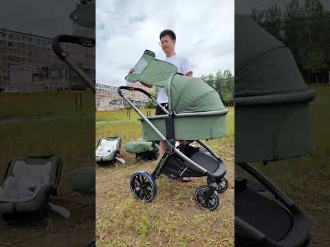 Видео: #stroller #коляска #baby #детская коляска # люксмама #luxmom# китайская фабрика # WA+86 13845314363