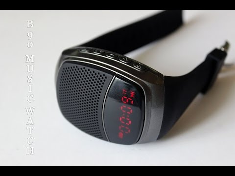 Видео: 🎵 B90 ║ часы, плеер, Bluetooth Speaker, Hands-free, TF, FM