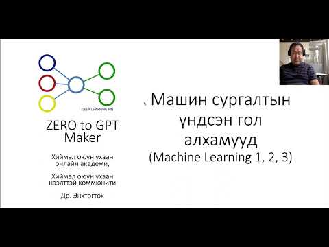 Видео: ZERO to GPT Maker: Хиймэл оюун ухаан, Машин сургалтын үндсэн гол алхамууд(Machine Learning 1, 2, 3)