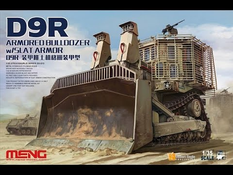 Видео: Сборка модели Armored Bulldozer w/Slat Armor D9R. Часть четвертая.