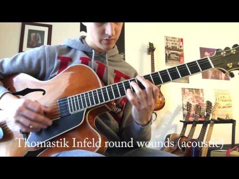 Видео: Сравнение круглой и полукруглой обмотки струн