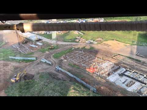 Видео: Остановка качки на башенном кране 405 . V-2.2 , кб-405