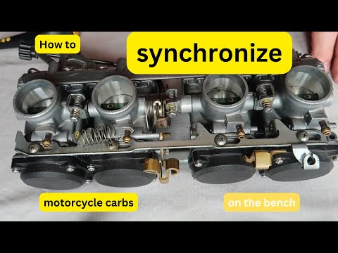 Видео: Как синхронизировать набор карбюраторов мотоцикла / #РеставрацияМотоцикла | Restoration Biker
