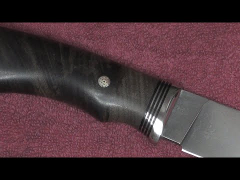 Видео: рукоятка офрам клинок х12мф в травлении чехол в следующем видосики ;)