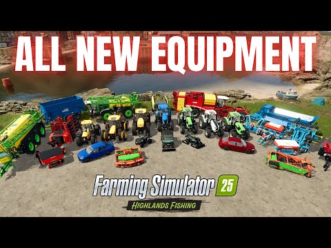 Видео: КАЖДОЕ НОВОЕ ТРАНСПОРТНОЕ СРЕДСТВО — Дополнение Highlands Fishing — Farming Simulator 25