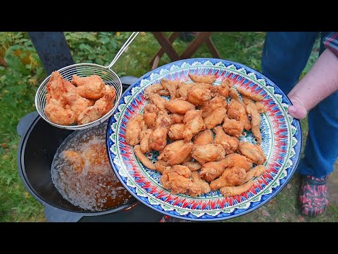 Видео: ХРУСТЯЩАЯ КУРИЦА В КАЗАНЕ. КРЫЛЫШКИ KFC