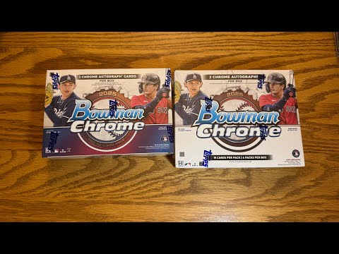 Видео: Открытие коробки Bowman Chrome MLB Baseball Hobby & Breaker's Delight 2025 (распаковка и обзор)