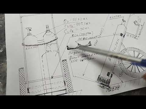 Видео: Удобная тележка для газ.БАЛЛОНОВ. Делаем сами.