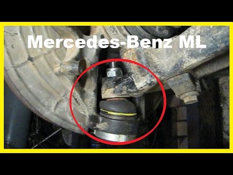 Видео: Передняя подвеска. Замена нижней шаровой опоры Mercedes Benz ML W163