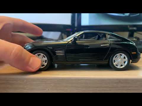 Видео: Обзор модели Chrysler Crossfire в масштабе 1:24 от Motormax