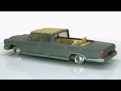Видео: Mercedes 600 Pullman, кастомный дизайн усеченной модели Corgi.