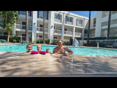 Видео: Утро в американском мотеле. Завтрак, бассейн и обзор. Большое Американское путешествие. #usa #мотель