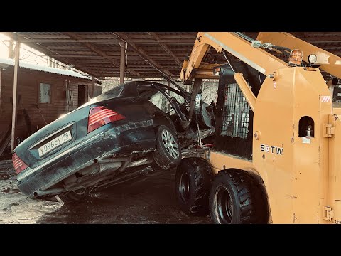 Видео: Поднять с земли W220. Продолжаем.