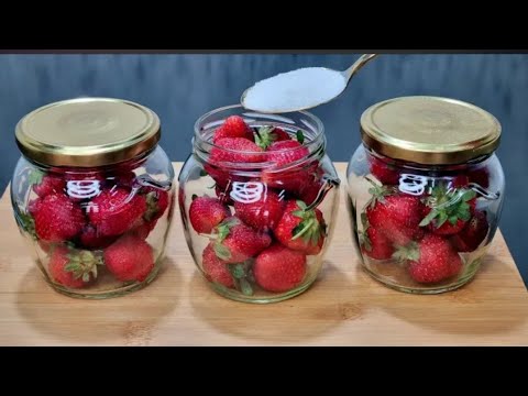 Видео: БЕЗ заморозки! БЕЗ варки! Так я сохраняю клубнику свежей в течение 1 года! #клубника