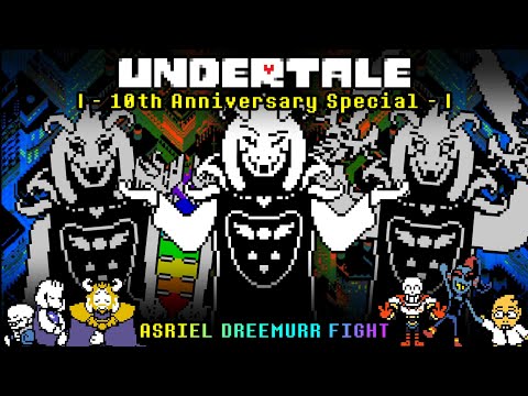 Видео: Undertale | 10-я годовщина (1/2) | Бой с Азриэлем Дримурром/Истинно пацифистская концовка | Анима...