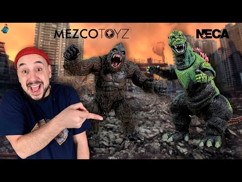 Видео: КИНГ КОНГ ПРОТИВ ГОДЗИЛЛЫ! ПАПА РОБ РАСПАКОВАЛ ФИГУРКИ KING KONG: SCULL ISLAND ОТ MEZCO TOYS!