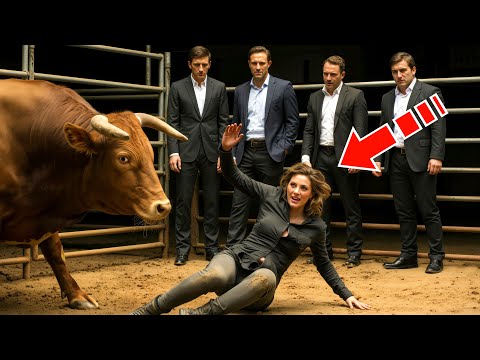 Видео: Девушку кинули к быку в загон для потехи. То, что сделал бык шокирует!