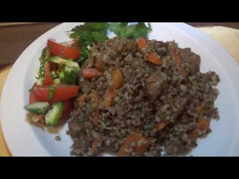 Видео: Гречневая каша с куриными желудочками. Просто и вкусно