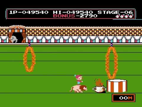 Видео: CIRCUS CHARLIE gameplay NES,DENDY (ЦИРКАЧ ЧАРЛИ) [137]