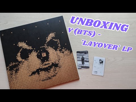 Видео: UNBOXING: V (BTS) - 'LAYOVER'  LP | Распаковка винила Тэхёна - Лайовер