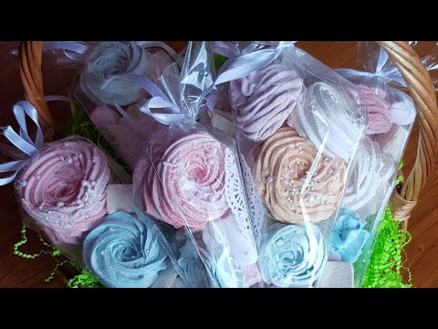 Видео: Часть 2-ая.Зефир для рожков.Готовые букеты на 1 сентября.