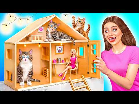 Видео: Строим Секретные Домики для Котят c Multi DO Smile