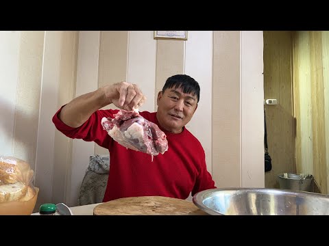 Видео: Волчье мясо на верблюжьем острове.Готовим волчатину