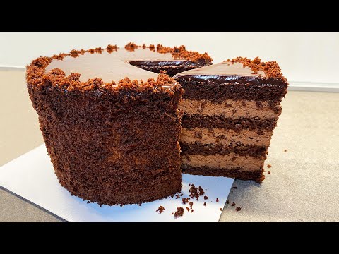 Видео: Шоколадный Торт с Богатым Вкусом и Кремом ♡ Домашний Рецепт