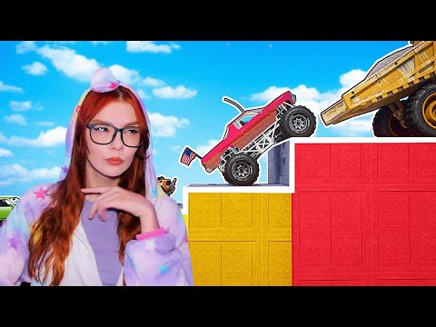 Видео: 😱Какой Транспорт, преодолеет Самое Высокое Препятствие ? РЕАКЦИЯ НА King Dm