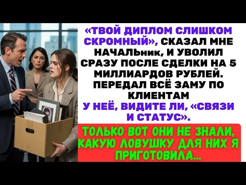 Видео: Я заключила лучшую сделку в компании, а меня уволили — но босс не знал, чьё имя в контракте!