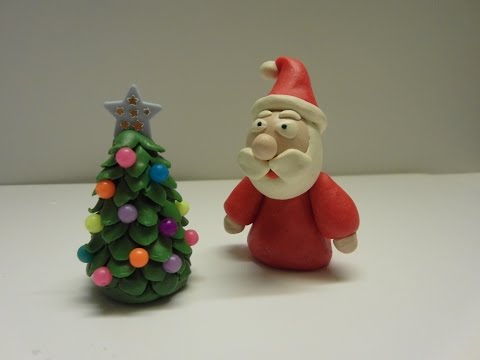 Видео: Как слепить Деда Мороза ❄ из пластилина (Modelling Clay Santa)