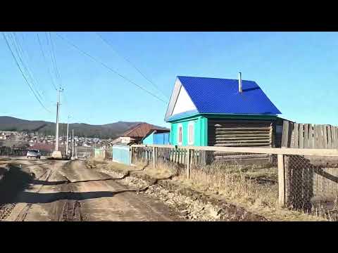 Видео: Тирлян. Проезд по улицам посёлка. Южный Урал. 12.11.2025.