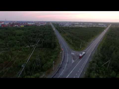 Видео: Ускоренный полет над Губкинским